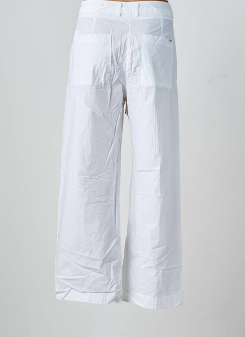 Pantalon evazat închidere cu fermoar sub clapetă cu cârlig alb SEVENTY femme