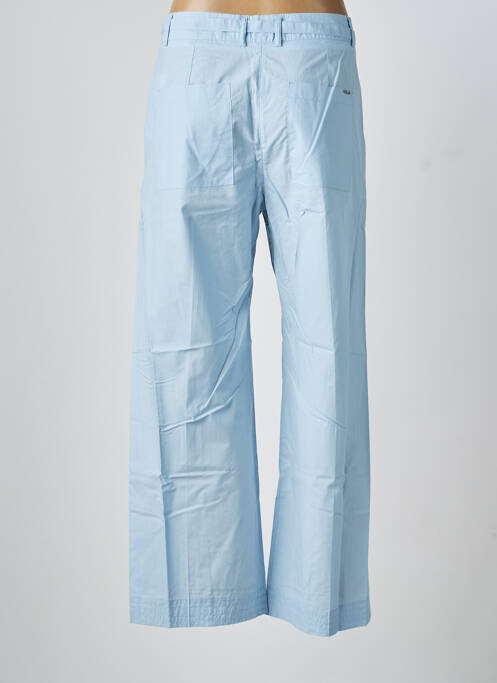 Pantalon evazat închidere cu fermoar sub clapetă cu cârlig albastru SEVENTY femme