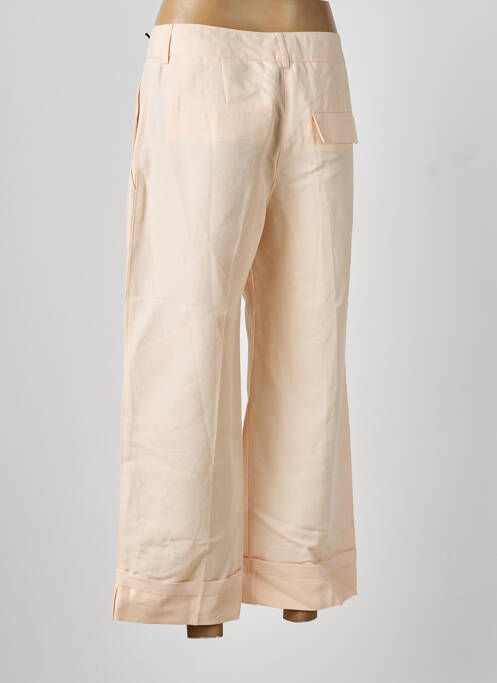 Pantalon 7/8 închidere cu fermoar sub clapetă cu nasturi roz SEVENTY femme