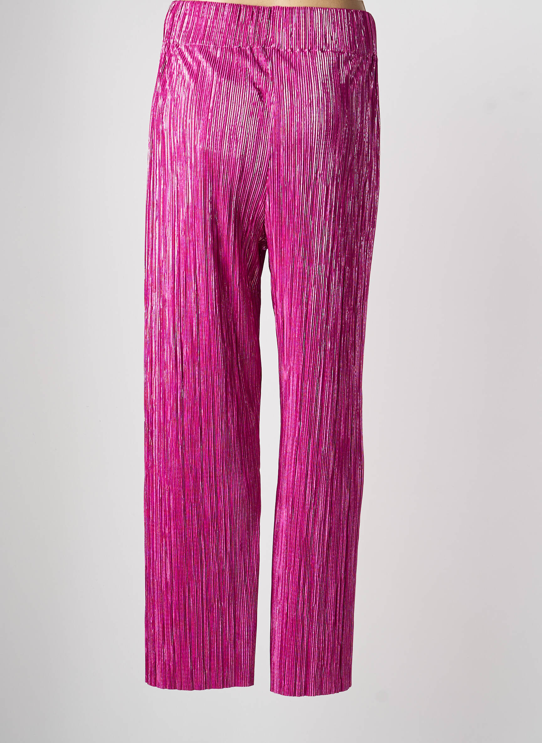 Pantalon drept talie elastică violet FÊTE IMPÉRIALE femeie