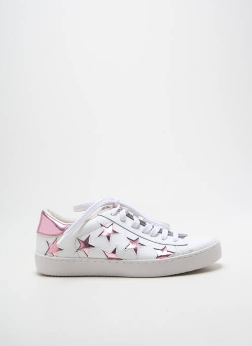 Adidași țesătură satinată toc plat până la 3 cm roz VICTORIA femme