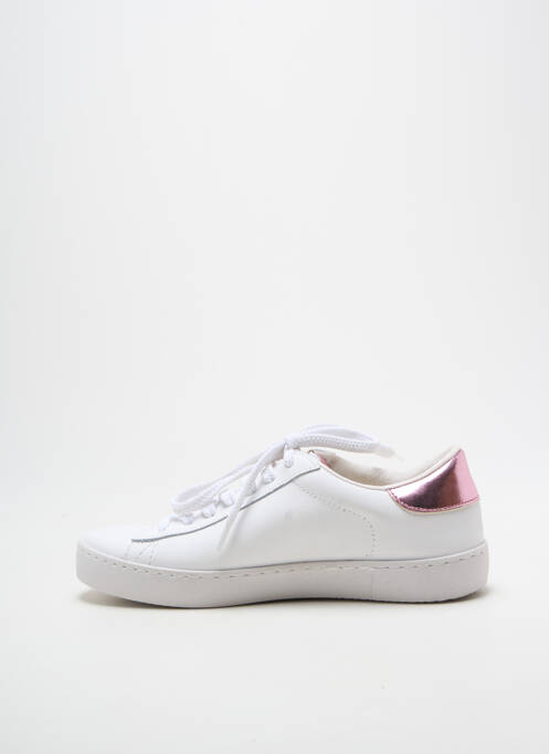 Adidași țesătură satinată toc plat până la 3 cm roz VICTORIA femme