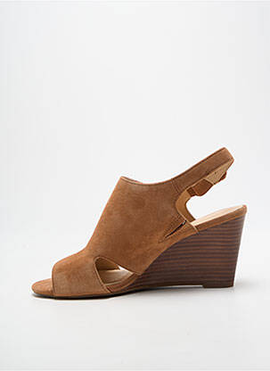 Sandale/pantofi decupați toc platformă toc de 7 la 9 cm maro CLARKS femeie