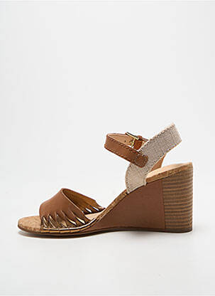 Sandale/pantofi decupați toc platformă toc de 7 la 9 cm maro CLARKS femeie