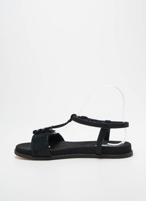 Sandale/pantofi decupați închidere cu buclă(e) toc plat până la 3 cm negru CLARKS femme