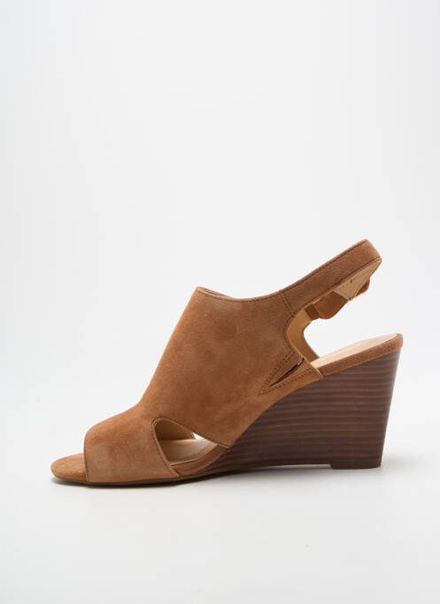 Sandale/pantofi decupați toc platformă toc de 7 la 9 cm maro CLARKS femme
