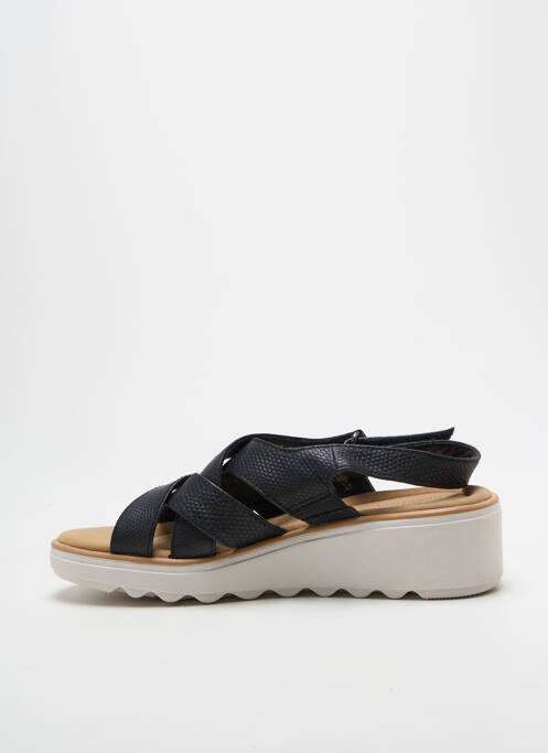 Sandale/pantofi decupați vârf deschis toc de 4 la 6 cm negru CLARKS femme