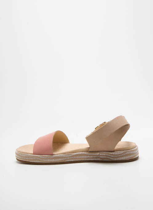 Sandale/pantofi decupați închidere cu buclă(e) toc plat până la 3 cm roz CLARKS femme