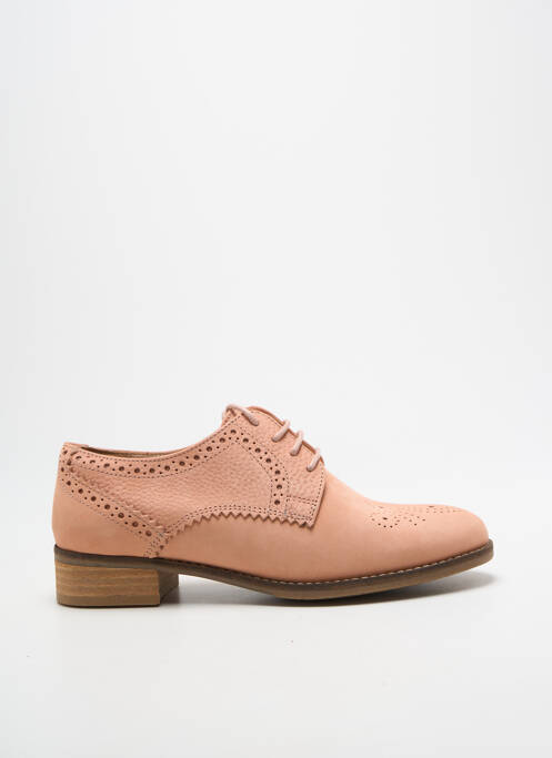 Derby-uri tip de talpă amortizantă toc plat până la 3 cm roz CLARKS femme