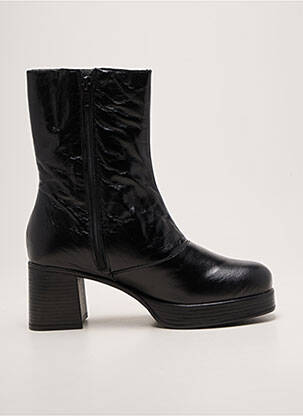 Botine/ghete toc pătrat toc de 4 la 6 cm negru ARIMA femeie