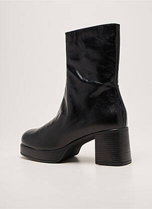 Botine/ghete toc pătrat toc de 4 la 6 cm negru ARIMA femeie