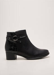 Botine/ghete toc mic toc de 4 la 6 cm negru REMONTE femme
