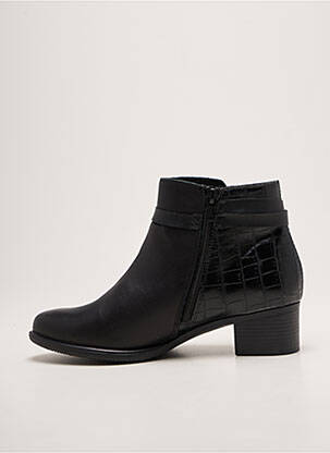 Botine/ghete toc mic toc de 4 la 6 cm negru REMONTE femeie