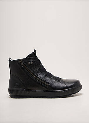 Botine/ghete material neted toc plat până la 3 cm negru REMONTE femeie