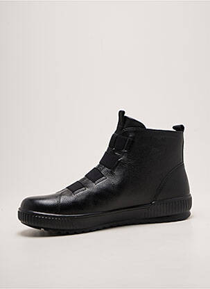 Botine/ghete material neted toc plat până la 3 cm negru REMONTE femeie