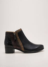 Botine/ghete vârf ascuțit toc de 4 la 6 cm negru REMONTE femme