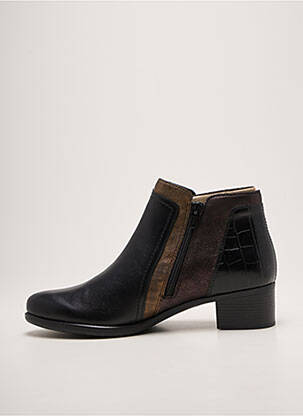 Botine/ghete vârf ascuțit toc de 4 la 6 cm negru REMONTE femeie