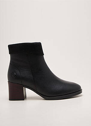 Botine/ghete toc pătrat toc de 4 la 6 cm negru REMONTE femeie