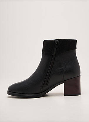 Botine/ghete toc pătrat toc de 4 la 6 cm negru REMONTE femeie
