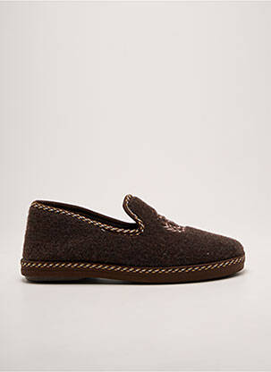 Papuci/pantofi de casă vârf rotund vârf rotund maro LA MAISON DE L'ESPADRILLE homme
