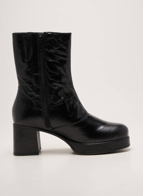 Botine/ghete toc pătrat toc de 4 la 6 cm negru ARIMA femme
