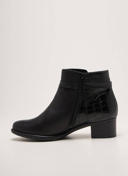 Botine/ghete toc mic toc de 4 la 6 cm negru REMONTE femme
