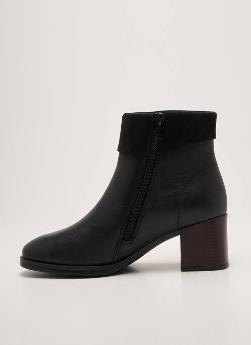 Botine/ghete toc pătrat toc de 4 la 6 cm negru REMONTE femme