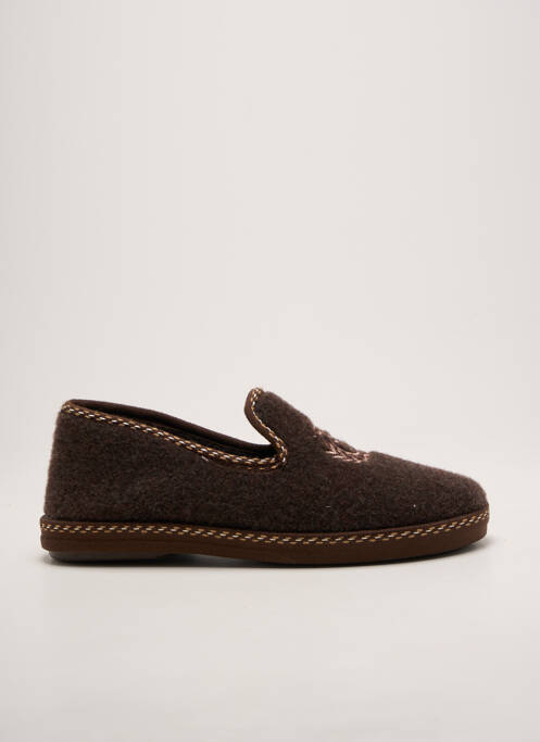 Papuci/pantofi de casă vârf rotund vârf rotund maro LA MAISON DE L'ESPADRILLE homme