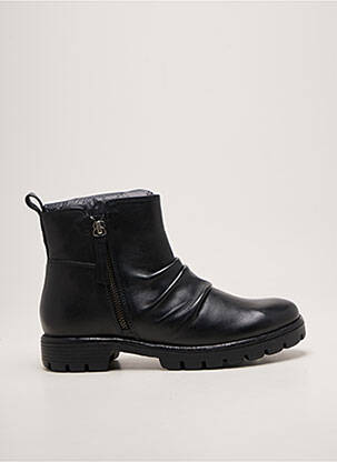 Botine/ghete material neted toc plat până la 3 cm negru ARA femeie