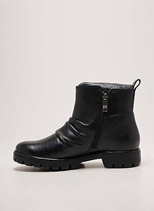 Botine/ghete material neted toc plat până la 3 cm negru ARA femeie