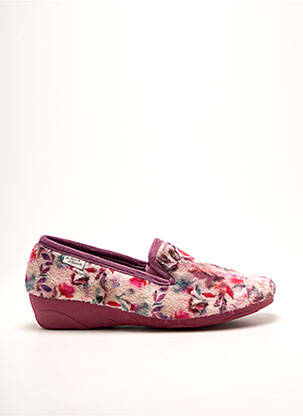 Papuci/pantofi de casă vârf rotund toc de 4 la 6 cm violet LA MAISON DE L'ESPADRILLE femme