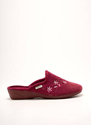 Papuci/pantofi de casă țesătură catifea toc plat până la 3 cm violet LA MAISON DE L'ESPADRILLE femme