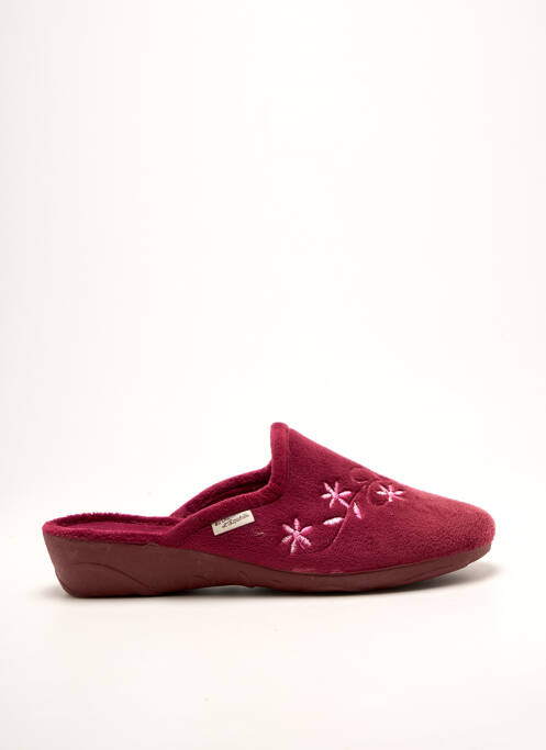 Papuci/pantofi de casă țesătură catifea toc plat până la 3 cm violet LA MAISON DE L'ESPADRILLE femme