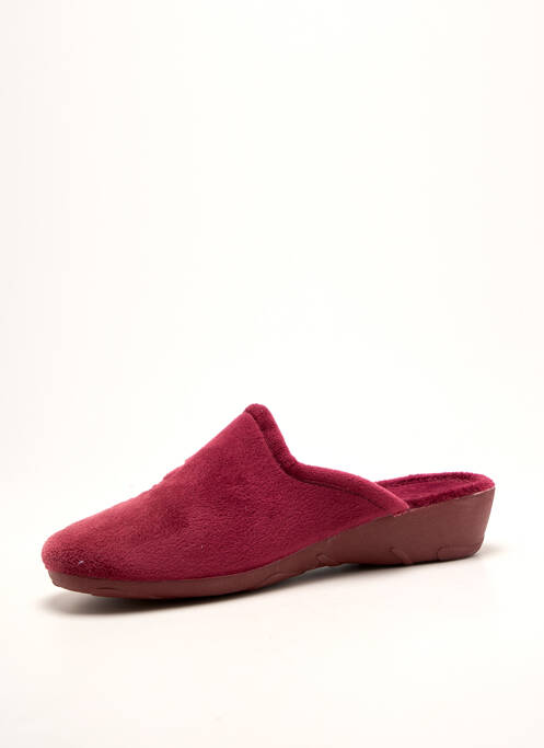 Papuci/pantofi de casă țesătură catifea toc plat până la 3 cm violet LA MAISON DE L'ESPADRILLE femme