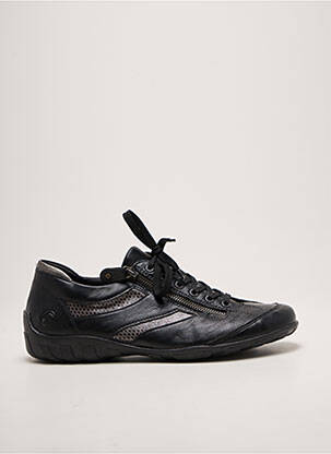 Adidași material neted toc plat până la 3 cm negru REMONTE femme