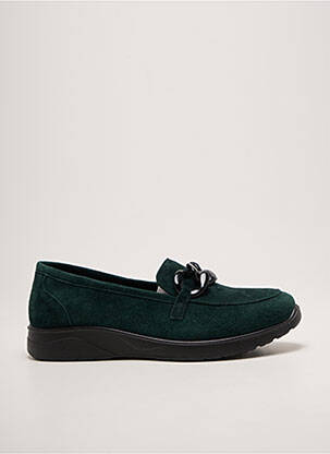 Mocasini vârf rotund toc plat până la 3 cm verde INFINI femeie