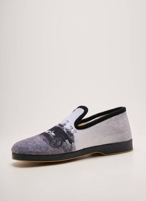 Papuci/pantofi de casă vârf rotund vârf rotund gri CHIC & RELAX homme
