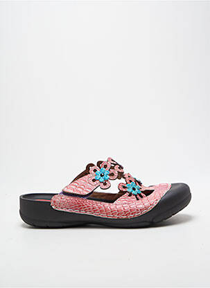 Mulete/saboți toc plat până la 3 cm roz LAURA VITA femme