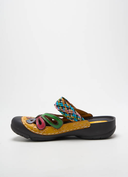 Mulete/saboți toc plat până la 3 cm galben LAURA VITA femme