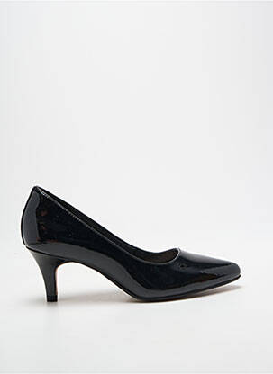 Pantofi cu toc material neted toc de 4 la 6 cm negru CLARKS femeie
