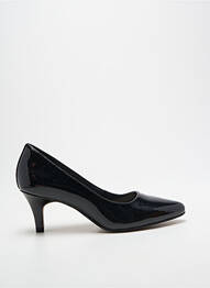 Pantofi cu toc material neted toc de 4 la 6 cm negru CLARKS femme