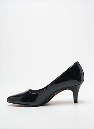 Pantofi cu toc material neted toc de 4 la 6 cm negru CLARKS femeie