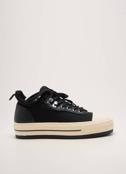 Adidași platformă toc de 4 la 6 cm negru REQINS femme