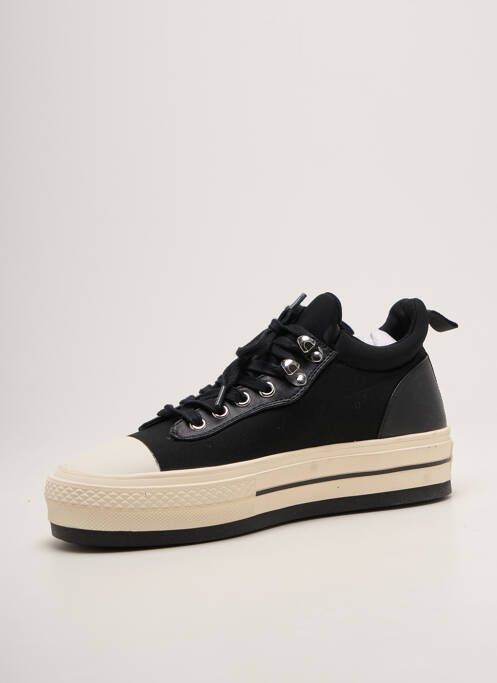 Adidași platformă toc de 4 la 6 cm negru REQINS femme