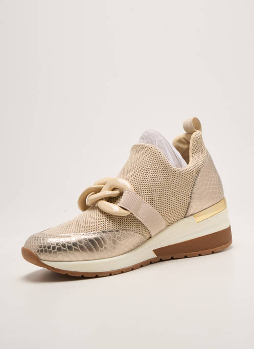 Adidași toc platformă toc de 4 la 6 cm auriu REQINS femme