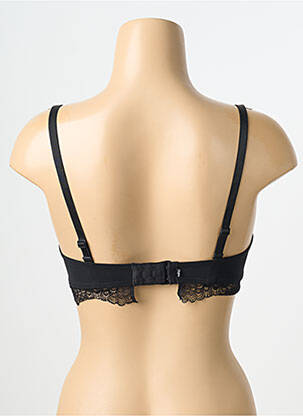 Sutien efect material satinat top bentiță negru SIMONE PERELE femeie