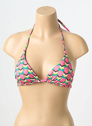 Sutien de costum de baie elasticitate sutien cu susținere înaltă și burete detașabil roz JESSY BEACHWEAR femme