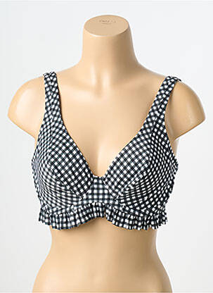 Sutien de costum de baie elasticitate sutien balconet cu decolteu înalt negru FREYA femeie