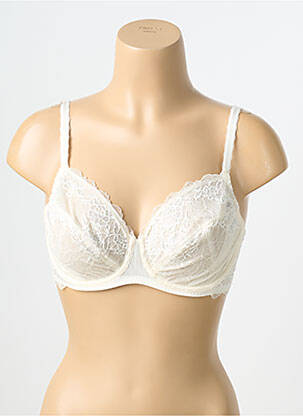 Sutien ușoară și transparentă sutien cupe întregi cu decolteu înalt bej WACOAL femme