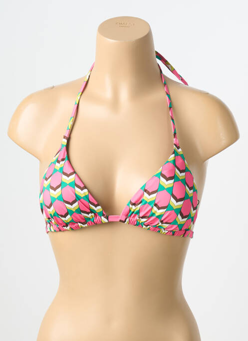 Sutien de costum de baie elasticitate sutien cu susținere înaltă și burete detașabil roz JESSY BEACHWEAR femme